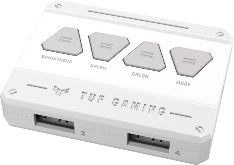 Asus tuf gaming tf120 argb white edition 120mm pwm case fan 3-pack 1900 rpm fluid dynamic bearing aura sync-null