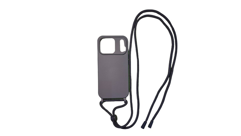 Crossbody silicone phone case &ndash; dark blue iPhone 17 pro max, , medium-null