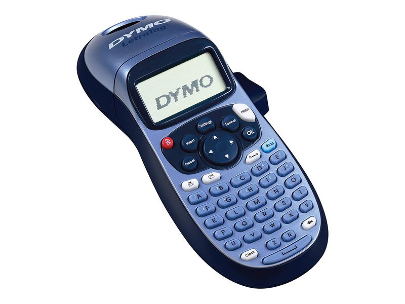 Dymo letratag lt-100h label maker | 12mm lt tape | abc keyboard | blue, , medium-null