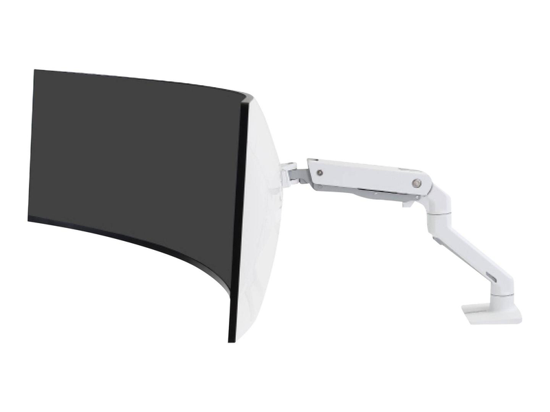Ergotron hx desk monitor arm with HD pivot 45-647-216 for ultrawide curved displays up to 49 inch white-null
