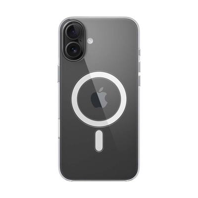 iPhone 16 plus clear case with MagSafe transparent, Transparent, medium