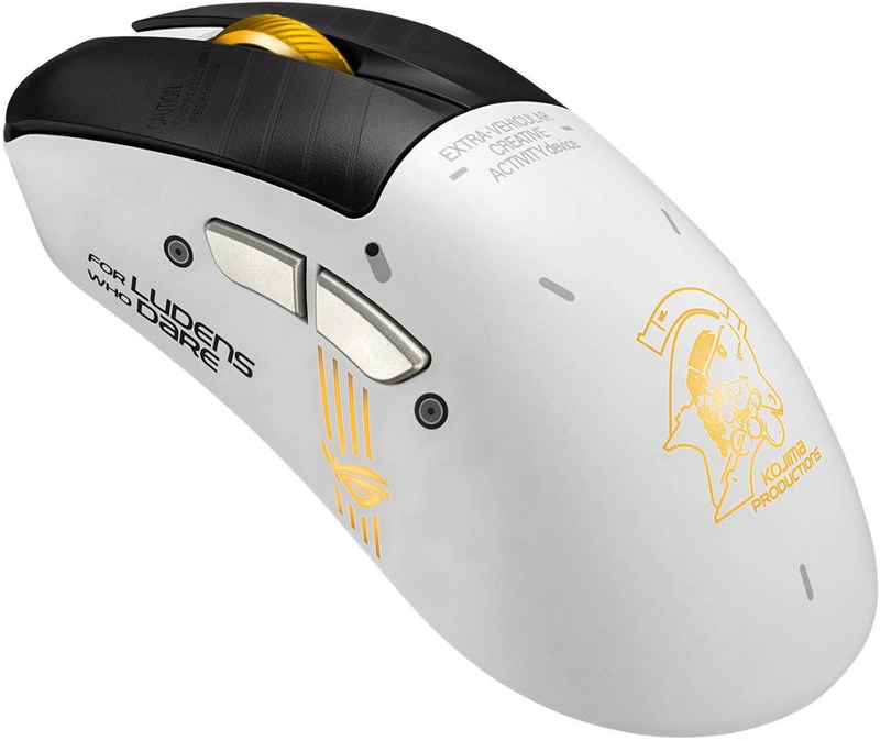 Asus rog keris II origin-kjp kojima productions edition wireless gaming mouse 42000 dpi aimpoint pro sensor 63g ergonomic right-handed tri-mode 2.4GHz bluetooth USB-c white-null