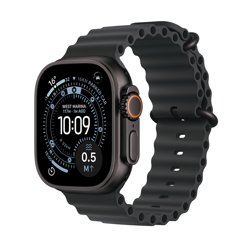 Apple watch ultra 3 GPS + cellular 49mm black titanium case with black ocean band-null