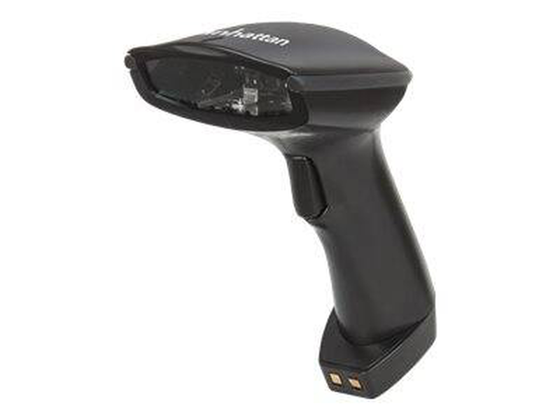 Manhattan 178495 | wireless bluetooth 1d ccd barcode scanner | 80 m range | USB kit + charging dock | black, , medium-null