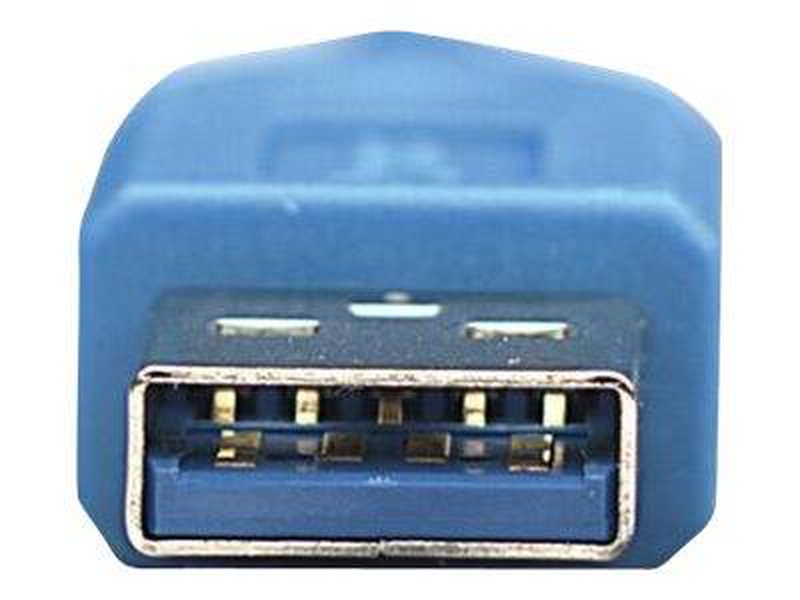 Techly - USB extension cable - USB type a (m) to USB type a (f) - USB 3.0 - 1 cm - molded - blue-null