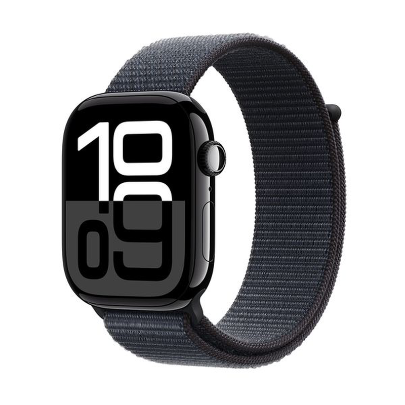 Product image: Watch series 10 GPS 46mm jet black aluminium case with ink sport loop-null