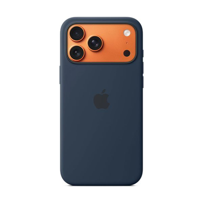 iPhone 17 pro max silicone case with MagSafe midnight, Blue, medium