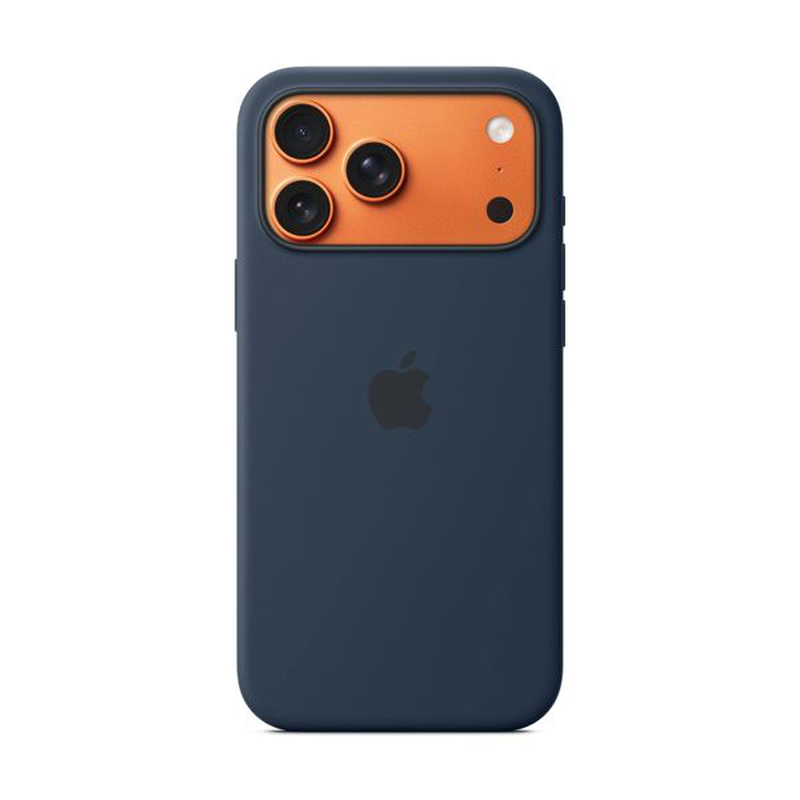 Product image: iPhone 17 pro max silicone case with MagSafe midnight-null