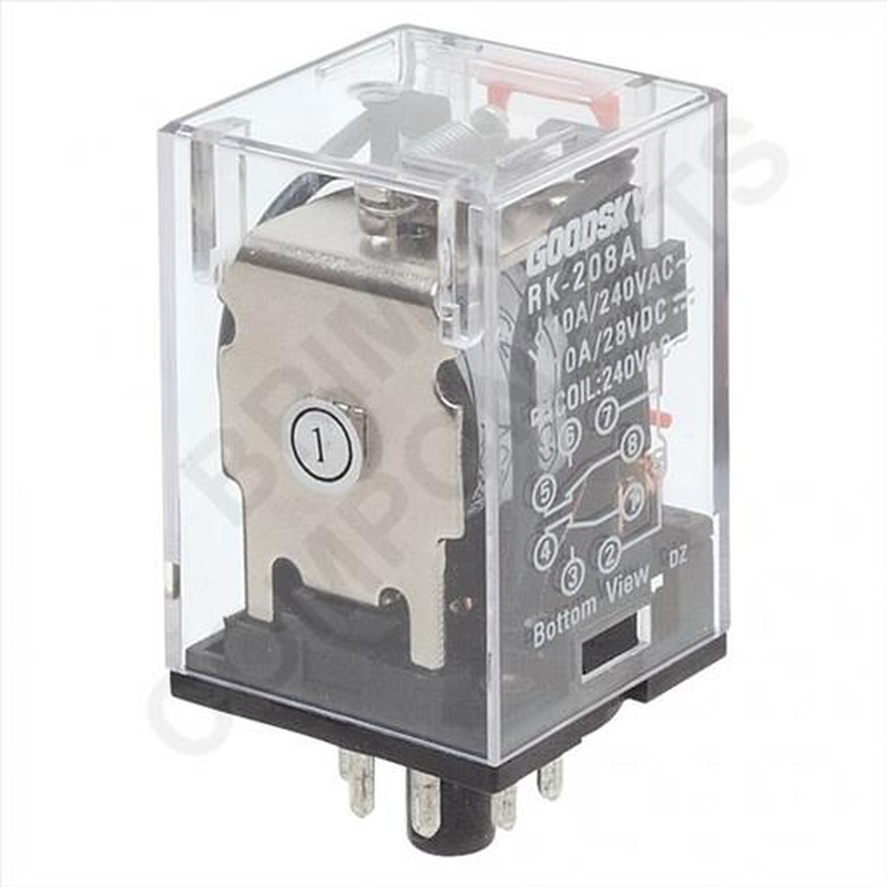 Industrial relay 230v ac 5a 8pin, , medium-null