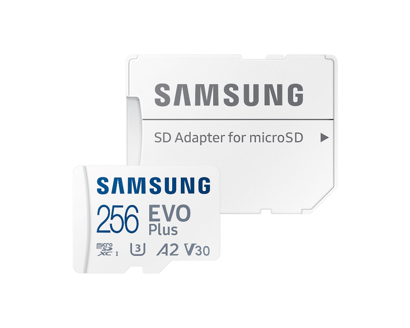 256GB micro sd memory card samsung evo plus v30-null