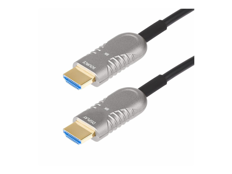 Startech.com 30ft (9.1m) HDMI 2.1 hybrid active optical cable (aoc), cmp, plenum rated, ultra high speed HDMI fiber optic cable, 48GBps, 8k 60hz/4k 120hz, hdr10+/frl/tmds/earc - cmp in wall HDMI 2.1/2.0 cord (8k-a-30f-hdmi-cable) - ultra high speed - HDMI-null