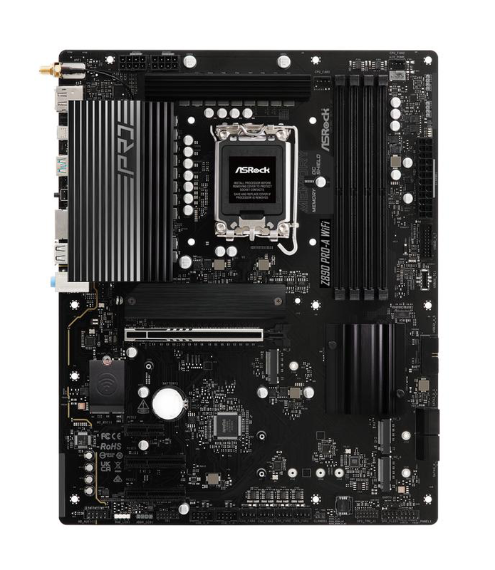 Asrock z890 pro-a Wi-Fi atx motherboard lga1851 z890 ddr5 pcie 5.0 thunderbolt 4 Wi-Fi 6e 2.5GBe 90-mxbp60-a0uayz-null