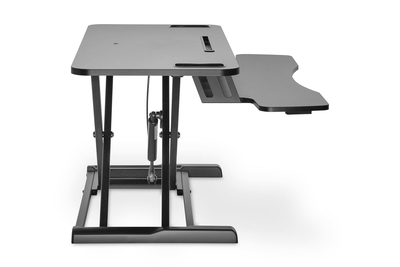 Digitus ergonomic workspace riser | sit-stand desktop converter | 95 x 61 cm | keyboard tray | black, , medium