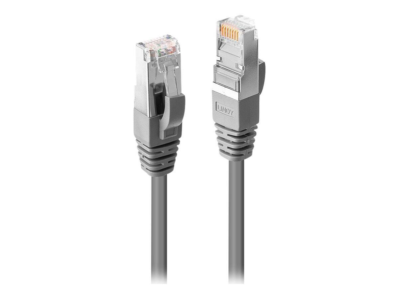 Lindy premium - patch cable - rj-45 (m) to rj-45 (m) - 50 m - sftp - cat 6 - halogen-free, snagless - grey-null