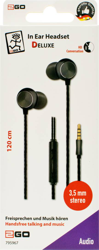 2go in-ear stereo headset deluxe | wired | 3.5mm jack | black/anthracite, , medium-null