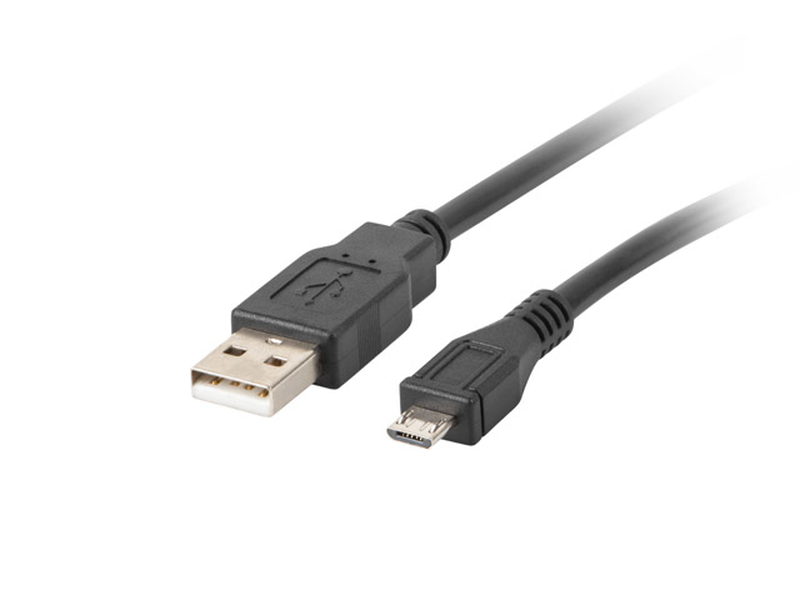 Lanberg ca-USBm-10cc-0010-bk / 1 m / micro-USB b / USB a / USB 2.0 / 0.48GBit/s / black-null