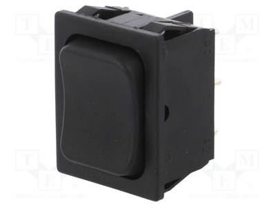 On-off-on return rocker switch 6a/250vac 3pos, , medium