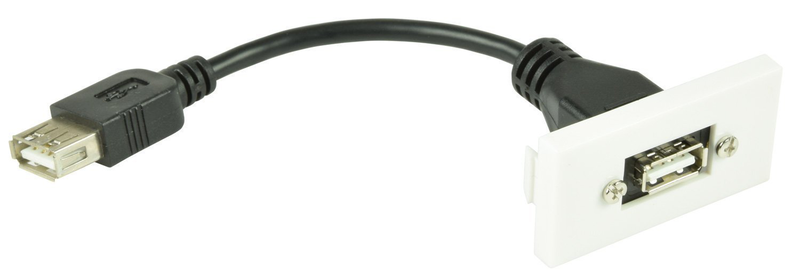 Av:link wall plate module USB 2.0 122.530uk, , medium-null