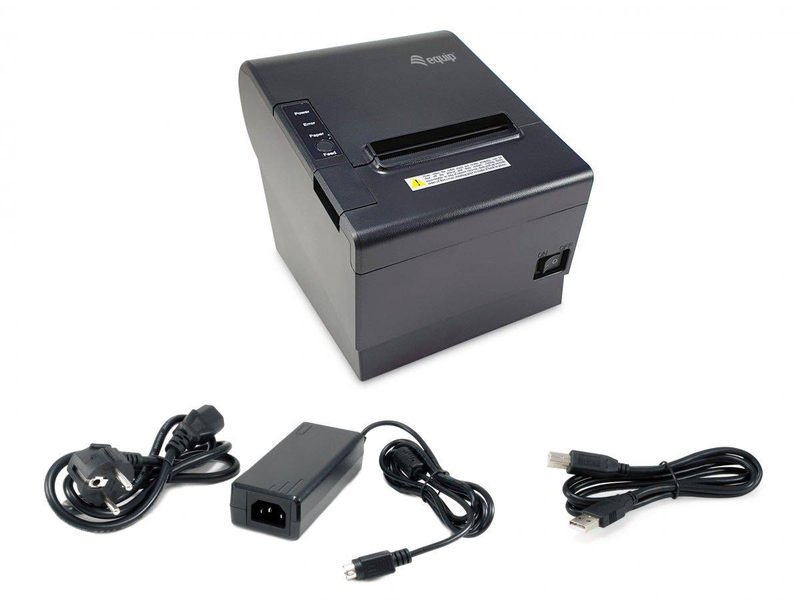 Equip 351006 58/80mm thermal pos receipt printer auto cutter 203dpi 300mm/s USB bluetooth Wi-Fi cash drawer black-null
