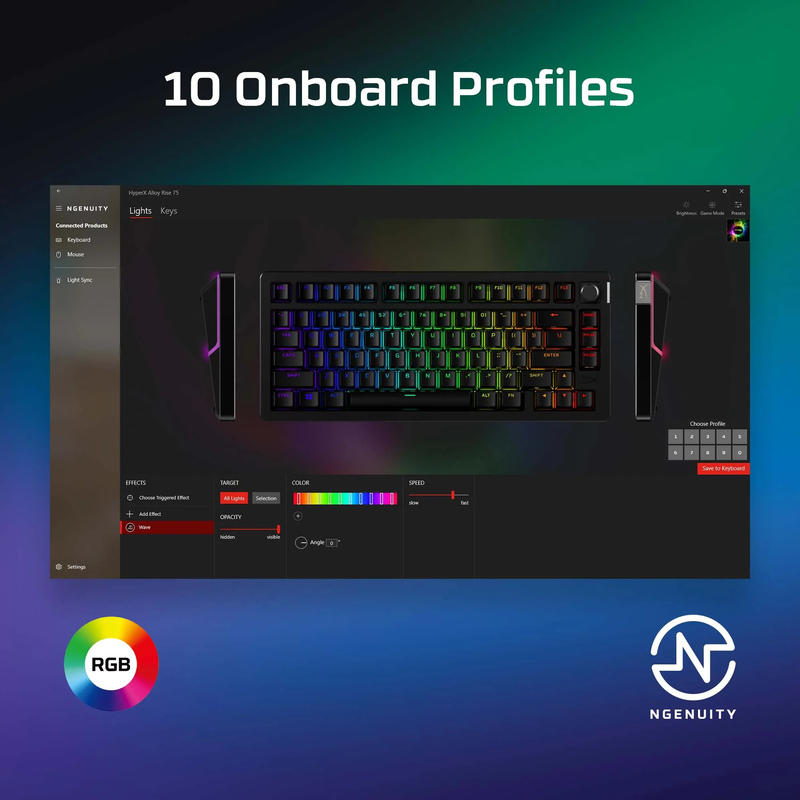 Product image: Hyperx alloy rise 75 - gaming keyboards, , medium-null