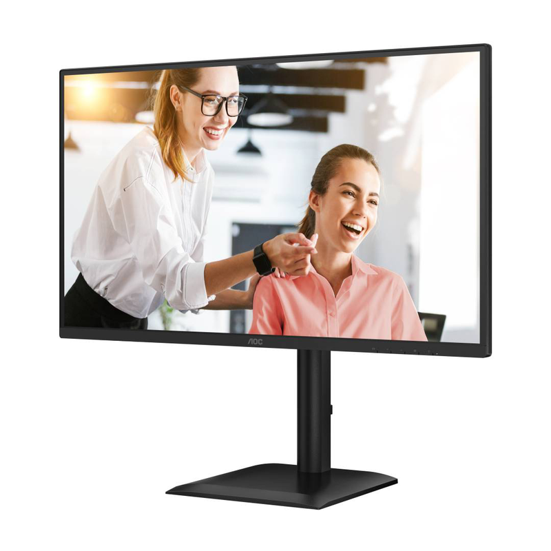 Aoc q27e4cv e4 27" ips qhd 2560x1440 120hz monitor USB-c 90w pd HDMI displayport pivot speakers eye care black-null
