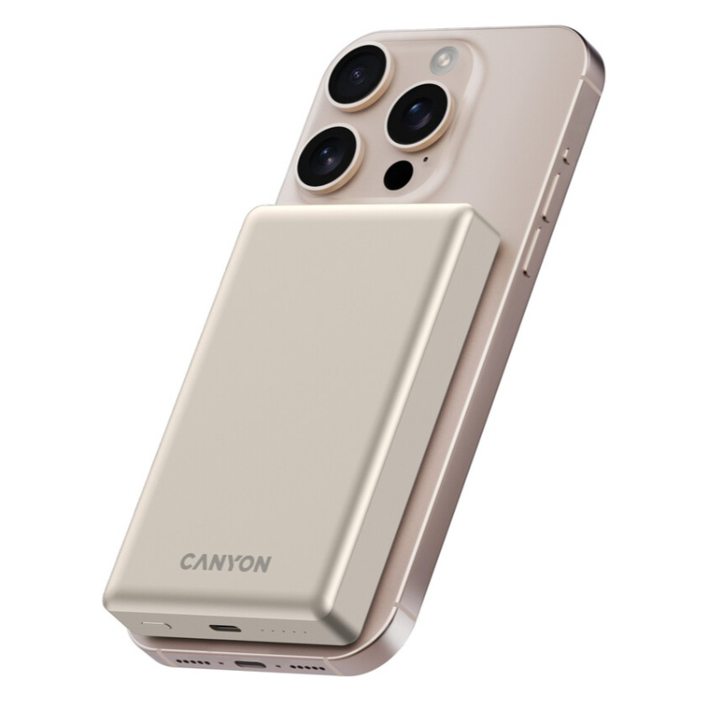 Product image: Canyon power bank 10000mAh 20w - beige, , medium-null