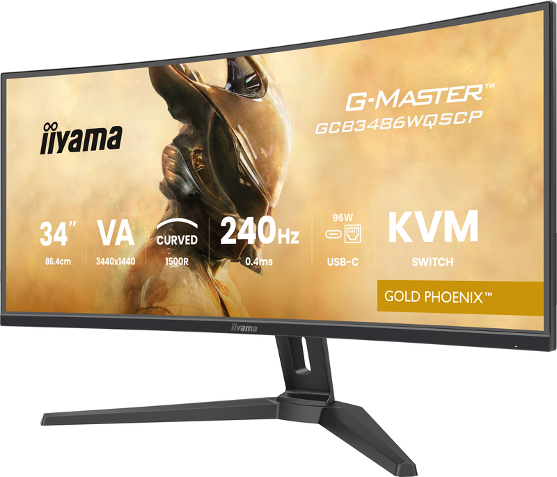 Iiyama g-master gold phoenix gcb3486wqscp-b1 34" &omicron;&theta;ό&nu;&eta; curved 240hz displayhdr 3440x1440-null