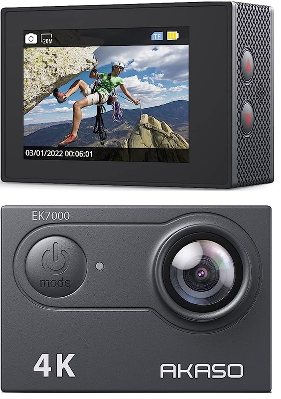 Akaso action camera 4k30fps 20mp ek 7000 image number null