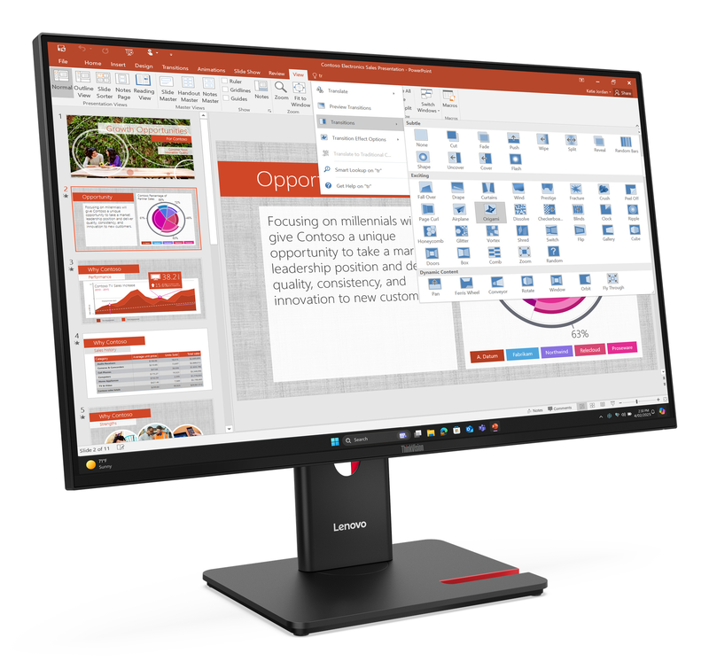 Lenovo thinkvision t27-40 27" &omicron;&theta;ό&nu;&eta; ips 48&ndash;120hzFHD1920x1080-null