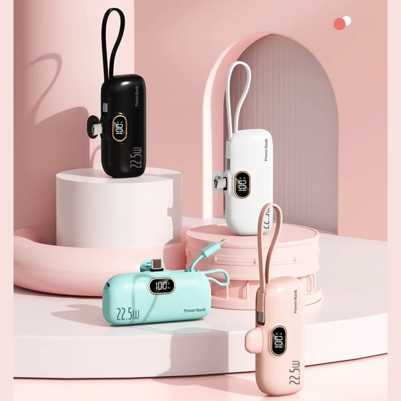 Fast charge 22.5w mini power bank 5000mAh &ndash; compact &mu;έ&gamma;&epsilon;&theta;&omicron;&sigmaf; & &epsilon;&nu;&sigma;&omega;&mu;&alpha;&tau;&omega;&mu;έ&nu;&omicron; &kappa;&alpha;&lambda;ώ&delta;&iota;&omicron; | iPhone & Type-C-null