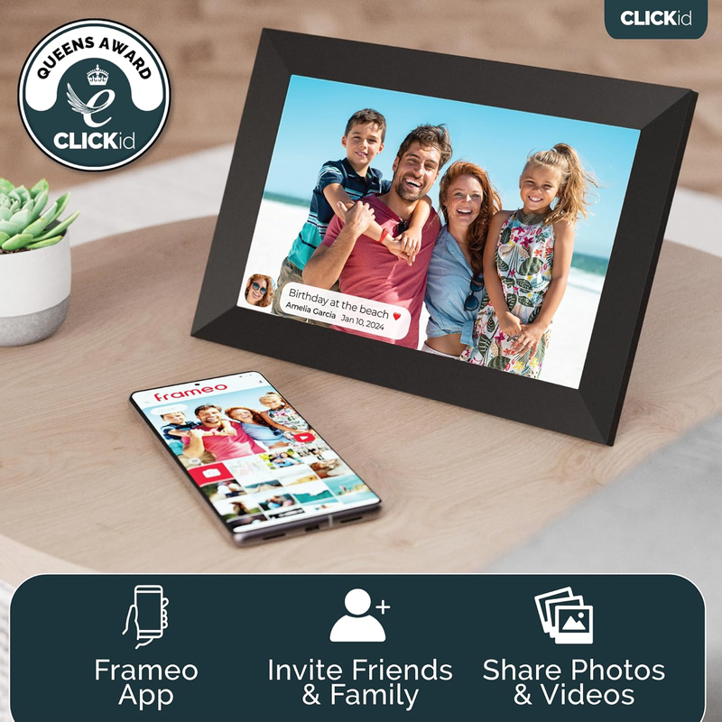 Product image: Majority photo frame 10.1” Wi-Fi/touch frameo app clickid snap10, , medium-null