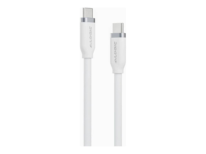 Alogic - USB cable - 24 pin USB-c (m) to 24 pin USB-c (m) - 48 v - 5 a - 1 m - USB power delivery (240w) - white-null