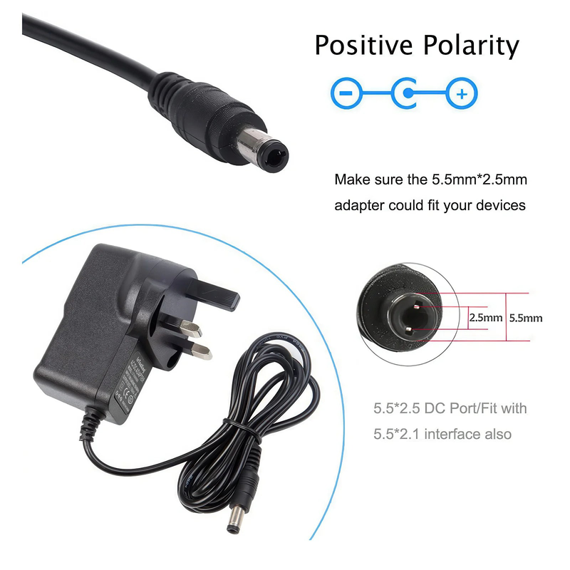 Universal 12v dc 2a battery charger, , medium-null