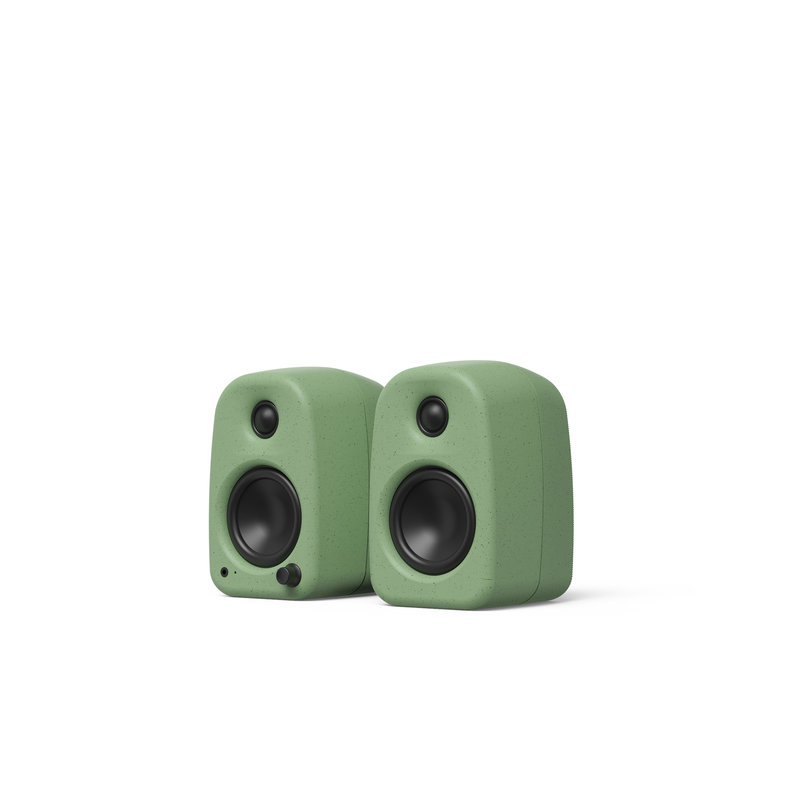 Kanto uki 100 w desktop speakers with bluetooth, USB-c, headphone out &ndash; matte green, pair-null