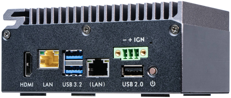 Shuttle spcel03 edge rugged fanless barebone ipc intel atom x6413e dual 2.5GBe din-rail no ram no SSD no os grey-null