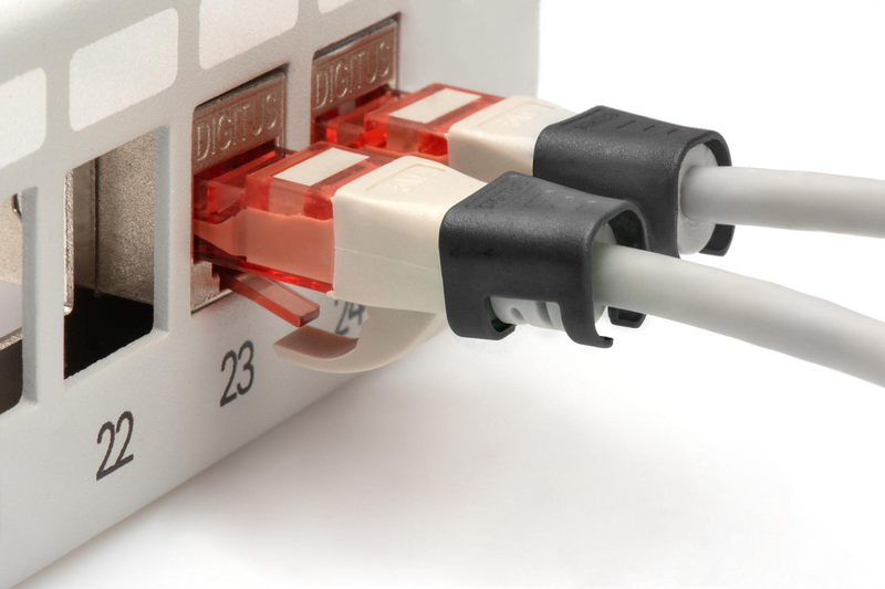 Digitus - cable colour coding clips - for patch cable - black (pack of 100)-null