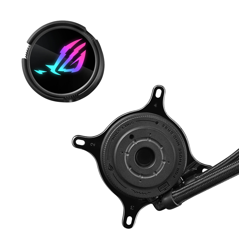 Asus rog strix lc III 360 argb aio liquid CPU cooler 360mm 3x120mm af-12s argb asetek Gen7 rotatable black-null