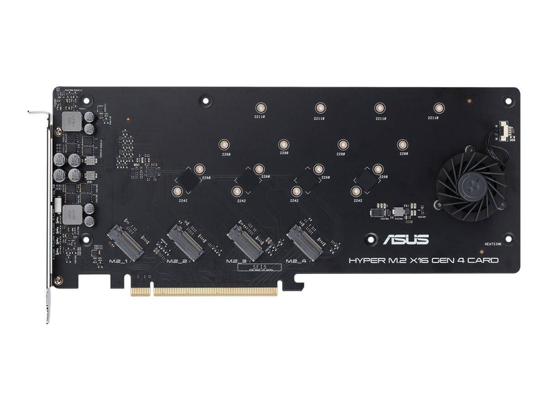 Asus hyper m.2 x16 Gen 4 card / interface adapter / m.2 / expansion slot to m.2 / m.2 card / 256GBit/s / pcie 4.0 x16, , medium-null