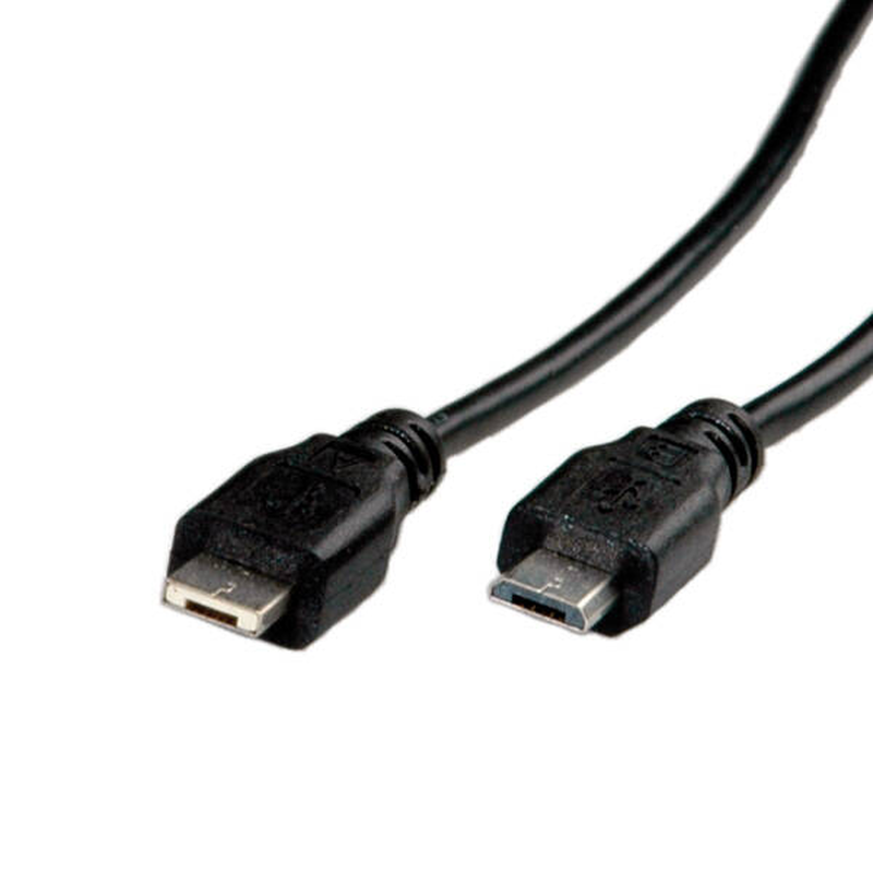 Roline / USB cable / micro-USB type a (m) to micro-USB type b (m) / USB 2.0 / 1.8 m / black-null