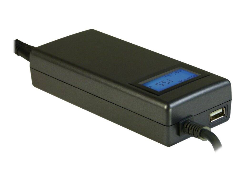 Inter-tech cobanitrox nb-90u 90w universal notebook charger 10 tips USB port auto-voltage black-null