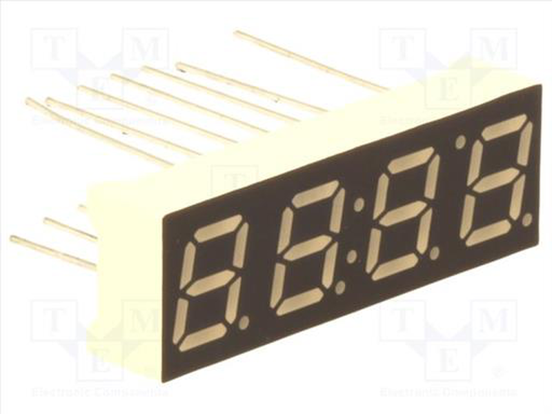 Display led 7-segment 7.11mm green 3.5mcd, , medium-null
