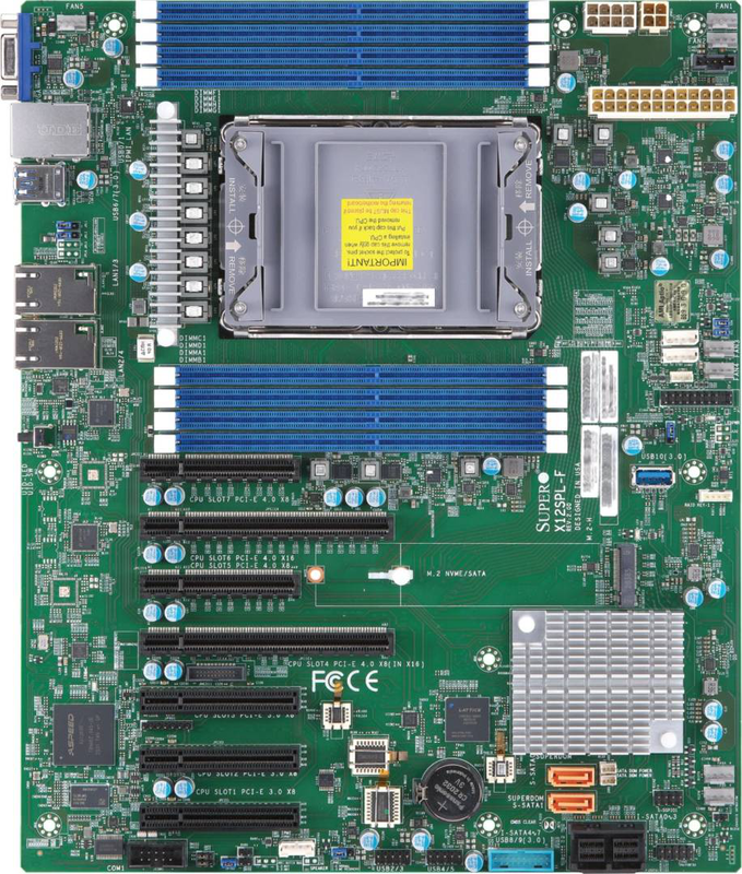 Supermicro x12spl-f server motherboard socket lga 4189 intel c621a atx 8x ddr4 ecc 2TB pcie 4.0 dual gbe ipmi-null