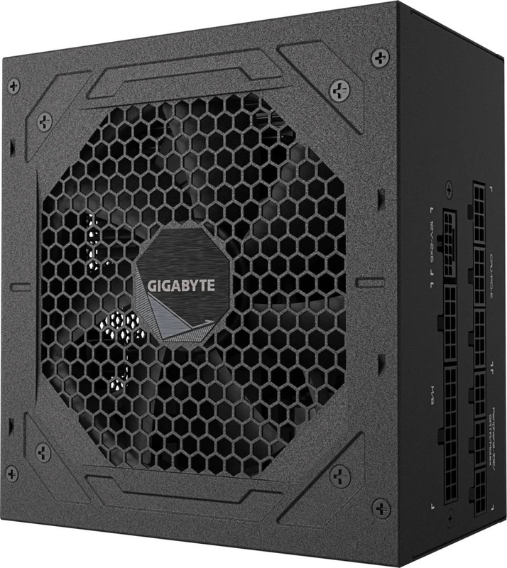 Gigabyte ud1000gm pg5 v2 1000w atx 3.1 psu 80+ gold cybenetics platinum fully modular pcie 5.1 12v-2x6 black-null