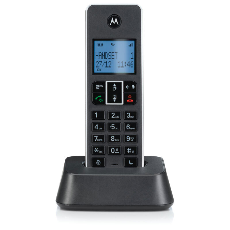 Motorola it.5.1x black ασυρματο τηλεφωνο με φραγη αριθμων, ανοιχτη ακροαση και do not disturb image number null