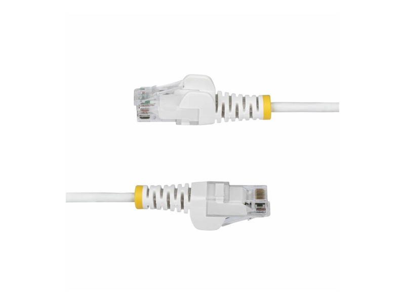 Startech.com 3m white slim cat6 ethernet cable, snagless, 28awg, lszh patch cable rj-45 (m) to rj-45 (m), , medium-null