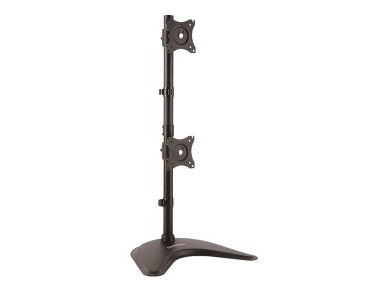 Startech armbarduov vertical dual monitor stand for 2 screens up to 27" 10kg vesa steel black-null