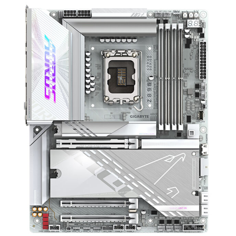 Gigabyte z890 aorus pro ice Wi-Fi 7 atx lga1851 ddr5 motherboard white-null