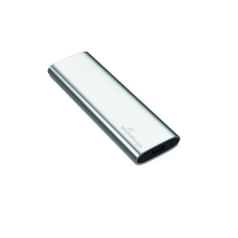 Mediarange external USB Type-C&reg; solid state drive, 120GB, silver, , medium-null