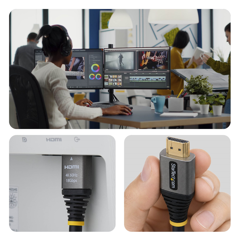 Startech.com 5ft premium certified HDMI cable | 4k 60hz | 18GBps-null