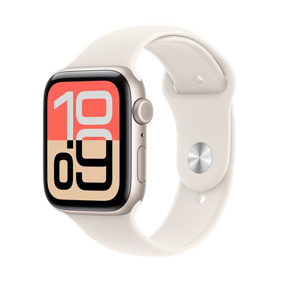 Apple Watch SE 3 GPS 40mm Starlight Aluminium Case Starlight with Sport Band S/M, Starlight, medium